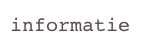informatie